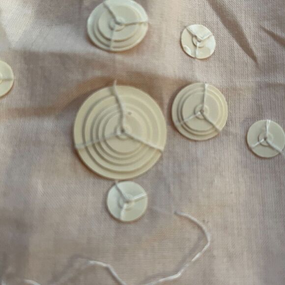 Ann Taylor Loft Twisted Neckline Pink/Peach Sequin Top Size L - Picture 6 of 10